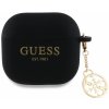 Guess 4G Charm Silikonové puzdro pre AirPods 4 Black