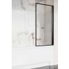 RADAWAY NES BLACK PNJ I FRAME 60cm pravá vaňová zástena sklápacia jednodielna, profil čierny, sklo frame, 10011060-54-56R