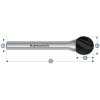 Karnasch 115035120 | D (KUD) - Guľová fréza HP-7 25,0x22x8-68 mm, povlakované