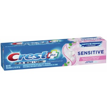 Procter & Gamble Bieliaca na citlivé zuby Crest PREMIUM Plus Sensitive 198 g