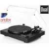 DUAL CS 618Q High End + Ortofon 2M BLUE Black - Audiofilský gramofonový přístroj s vestavěným vypínatelným PHONO předzesilovačem a MM přenoskou Ortofon