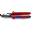 KNIPEX Kábelové nožnice KNIPEX, dvojitá čepel, 200 mm, 20 mm, 2f plast návlek