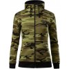 MALFINI Dámska mikina Camo Zipper - Maskáčová zelená | XXL