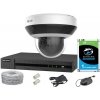 Súprava na monitorovanie IP, otočná kamera PTZ 4Mpx, IR20, NVR 4xPoE, Disk 1TB - Hilook by Hikvision