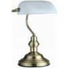 Stolná lampa Globo Antique biela, odtiene žltej a zlatej výkon až 60 W