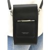 Dámska čierna kabelka na telefón/peňaženka s popruhom crossbody IVORY