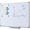 Jansen Display Popisovateľná magnetická tabuľa - whiteboard 900x600mm SCRITTO, 900 x 600 mm