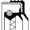 Tesniaci krúżok hriadeľa diferenciálu CORTECO 12019597B