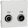 Unica - Zásuvka TV/R individuálna, 11 dB, 2M, Biela