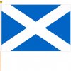 Škótsko vlajka 45x30cm (Vlajka Škótska na drevenej žrdi)