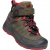 Obuv Keen Redwood Mid WP Steel grey/red dahlia 27/28