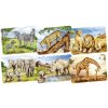 Goki Drevené mini puzzle Lev 2, 24 dielikov