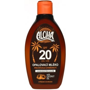 Vivaco Aloha opaľovacie mlieko SPF20 s kokosovým olejom 200 ml