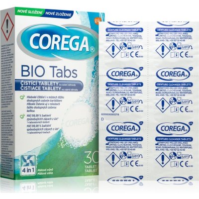 Corega Tabs Whitening tablety na bielenie 30 tbl