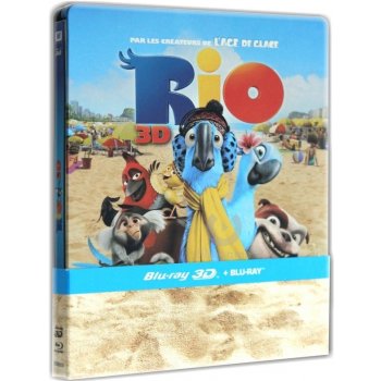 Rio 3D: (3D + BD), steelbook Francie, BRD 3D BD