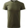 MALFINI HEAVY NEW 137 / Unisex tričko - military zelená M