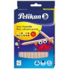 Pelikan Jumbo - trojhranné farbičky - 12 ks v kartonovej krabičke natur