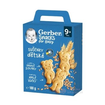 Gerber Snacks for Baby Detské sušienky 180 g