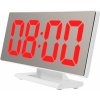 E-CLOCK WRCl-3618L Elektronický LED budík, digitálne hodiny s LCD displejom, dátumom a teplotou, červená