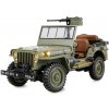 AMEWI Trade e.K. Vojenské RC auto Jeep Willys MB Scale 4WD 1:14 RTR zelený