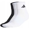 Ponožky adidas Cushioned Sportswear Ankle Socks 3 Pair Pack Medium Grey Heather/White/Black L