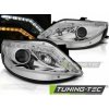 Tuning-tec PREDNÉ SVETLOMETY DAYLIGHT CHROME s LED INDIKÁTOROM pasujú na SEAT IBIZA 6J 06.08-12
