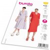 Strih Burda 5820 - Puzdrové šaty, šaty s volánikmi, boho šaty