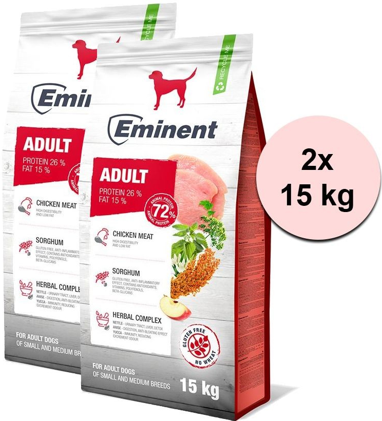 Eminent Adult High Premium Small & Medium 2 x 15 kg