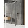New Trendy Prime sprchovací kút 100x70 cm štvorcová chromová lesklé/priehľadné sklo K-0812