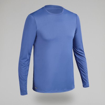 Olaian pánske tričko na surfovanie s ochranou proti UV Eco dlhý rukáv modré