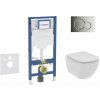 Geberit Duofix Set predstenovej inštalácie, klozetu Tesi a dosky softclose, tlačidlo Sigma01, lesklý chróm SANI11CD1109