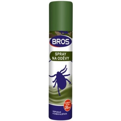 Bros spray na odevy odpudzuje a zabíja kliešte 90 ml