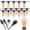 Záhradné osvetlenie Girland Vonkajšia osvetľovacia reťaz 15m 15xE27 LED 4W EDISON