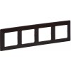 Legrand VALENA LIFE rám 4x (754174) drevo tmavé