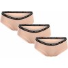 3PACK dámske nohavičky Lee Cooper béžové (PO41046) L 120 dní na výmenu alebo vrátenie tovaru!