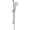 Hansgrohe Croma Select E - Sprchová sada 1jet so sprchovou tyčou 65 cm, biela/chróm 26584400