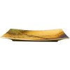MIJ Servírovací tanier WABI SABI 33 x 19 cm, hnedá, keramika