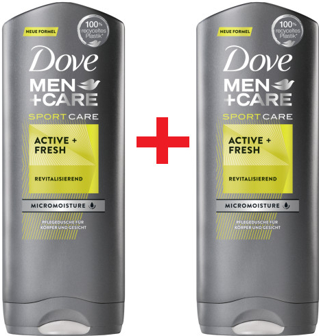 Dove Men+ Care Extra Fresh sprchový gél 2 x 400 ml darčeková sada