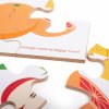 Bigjigs Toys odlahové puzzle Ovocie
