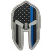 WARAGOD Nášivka 3D US Spartan Helmet blue line 7x4.2cm