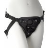 Crushious Snap Strap Strap-On Harness, čierny strap-on postroj s O-ring