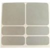 ShamanRacing reflexné samolepky set 6ks modré