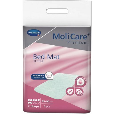MoliCare Premium Bed Mat Textile 7 kvapiek 85 x 90cm textilná podložka 1 ks