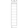 Geberit iCon - Vysoká skrinka 180x45x15 cm, 1 dvierka, pánty L/P, vnútorné zrkadlo, lávová 502.317.JK.1