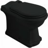 Kerasan RETRO WC misa 39x61cm, spodný/zadný odpad, čierna mat SPH 101631