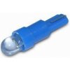 LED auto žiarovka T5 LED 0,3W 12V modrá