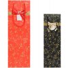 DARČEKOVÁ TAŠKA NA VÍNO MIX ZL.ORNAMENT 12x10x36CM