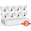 Tenda K8P-4CR - PoE kamerový set 4MPx, 8CH NVR + 8x IP kamera 4MPx IP67, zvuk, web. rozhraní, CZ app