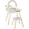 Drevený kozmetický stolík Jednorožec Dressing Table Unicorn Janod so stoličkou 10 doplnkov
