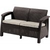 KETER CORFU LOVE SEAT - hnedá